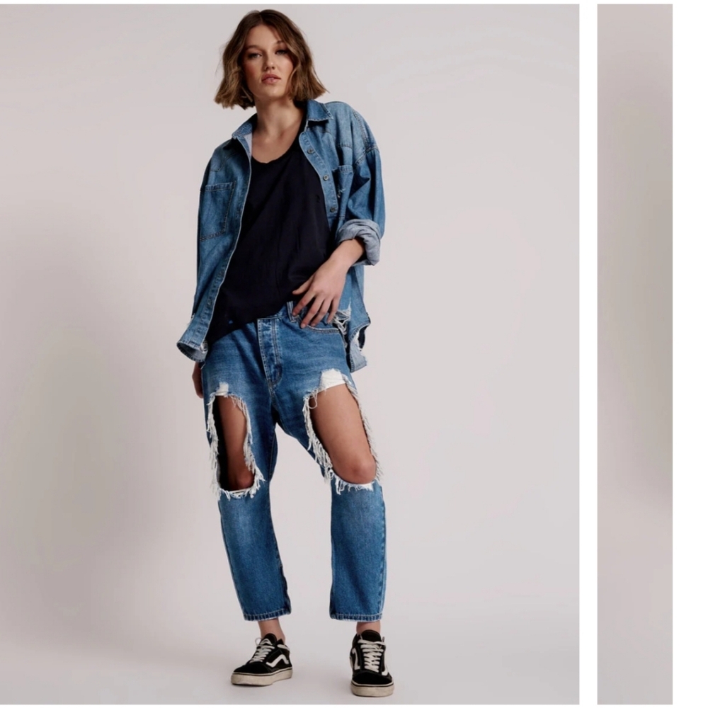 One‎ Teaspoon Distressed Blue Jeans